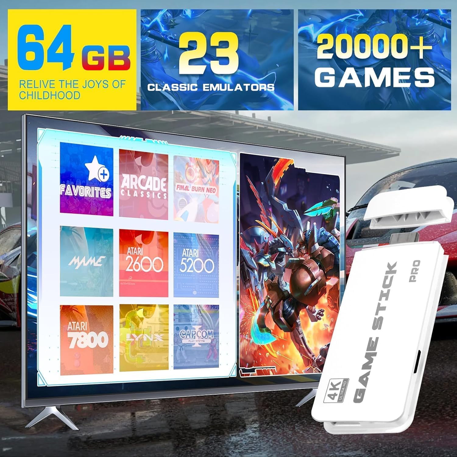 Classic Retro Video Game with 20000+ Games